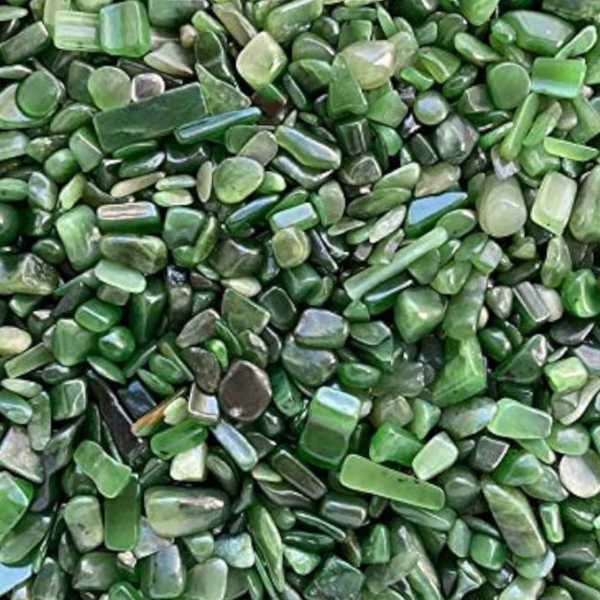 Green jade chips
