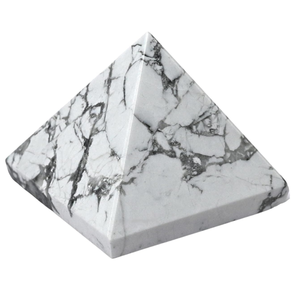 Howlite pyramid