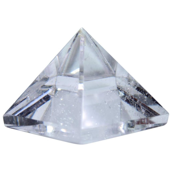 Clear quartz pyramid